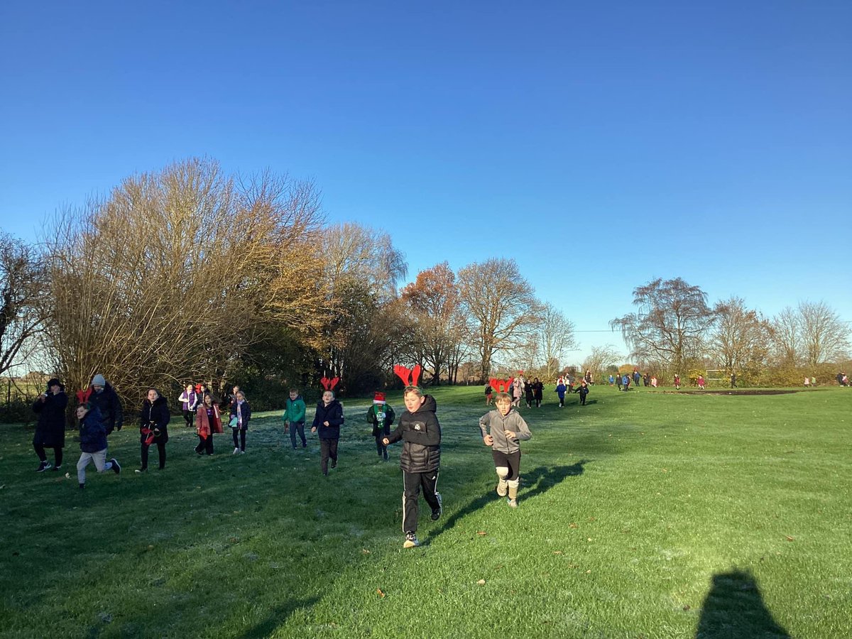 ❄️ Run Run Rudolph! ❄️ 
Today we took part in the Rudolph Run to raise money for the Alan Hudson Centre in Wisbech. We enjoyed running around the field together, getting active whilst getting into the Christmas spirit. We’ll share the amount raised when we have counted it all.