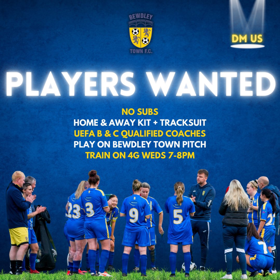 🫵 ℕ𝕖𝕨 𝕡𝕝𝕒𝕪𝕖𝕣𝕤 𝕨𝕒𝕟𝕥𝕖𝕕

With more injuries sustained this weekend, we are looking to add a few additional players to our squad, ALL positions considered but prior experience is needed.

👉Drop us a DM or text Matt on 07966 000647 if you’d like to come training.