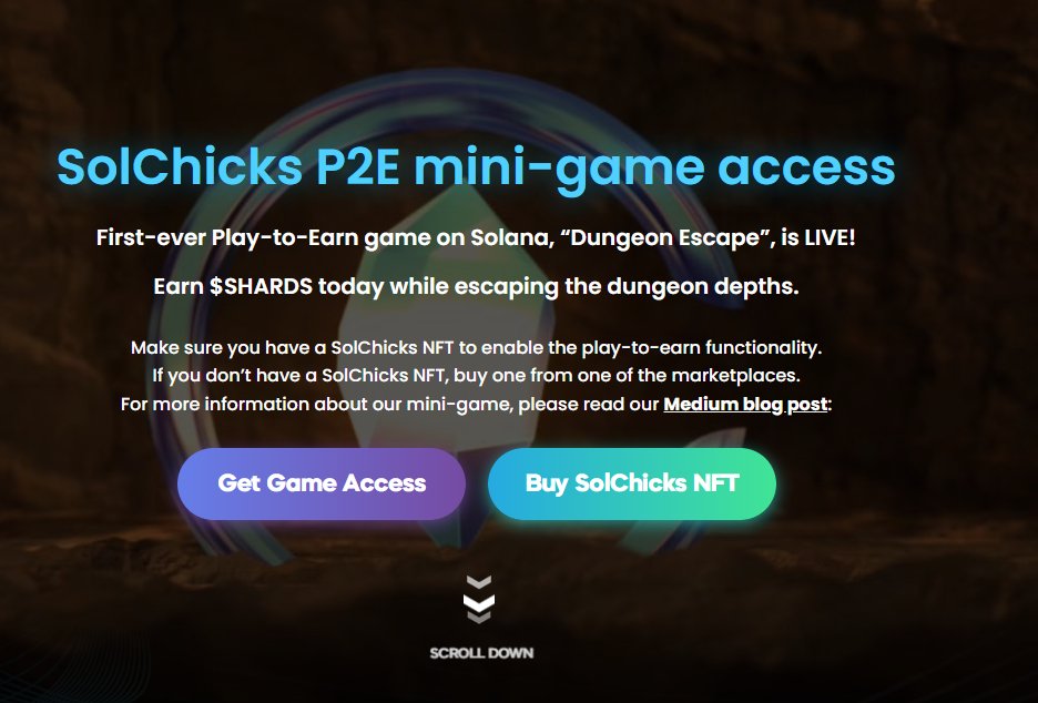 Have you played our Dungeon Escape mini game yet? Play below and get a first look taste of the SolChicks #P2E.
solchicks.io/mini-game-acce…