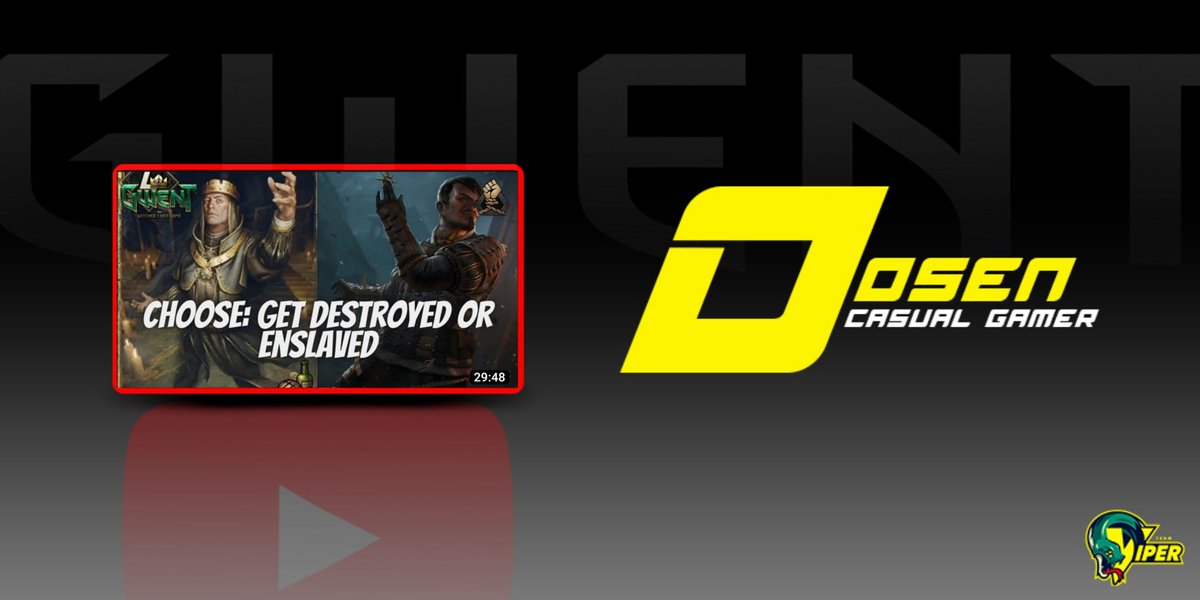 Nuevas cartas, nuevo Deck de NG de nuestro compañero Dosen Casual Gamer <a href="/tomabekz/">Dosen Casual Gamer</a> en su canal de YouTube ▶️

Another Madness Double Stefan Nilfgaard Enslave 10.12 | Competitive Deck to Reach Pro Rank !

YouTube link:
youtu.be/5alp6ePEkjU

#TeamViper #Gwent #YouTube