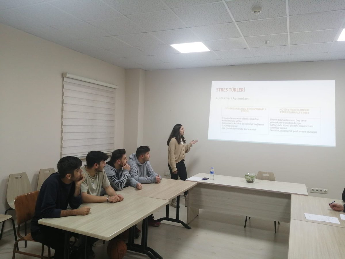 AntalyaKYGM's tweet photo. Şehzade Korkut Yurdumuzda Psikolog Ceren Ayyer tarafından 'Stres Yönetimi'  konulu seminer yapıldı. https://t.co/tPytJBmb1K