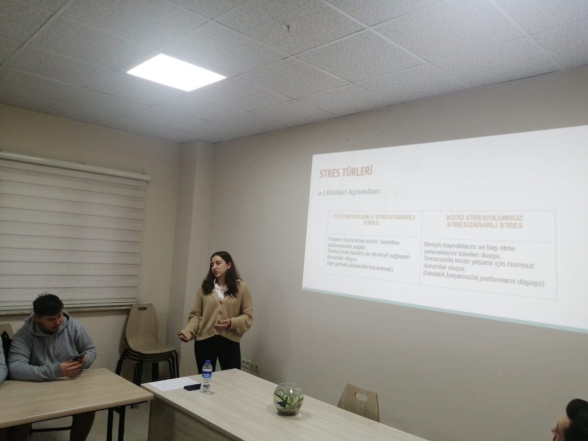 AntalyaKYGM's tweet photo. Şehzade Korkut Yurdumuzda Psikolog Ceren Ayyer tarafından 'Stres Yönetimi'  konulu seminer yapıldı. https://t.co/tPytJBmb1K