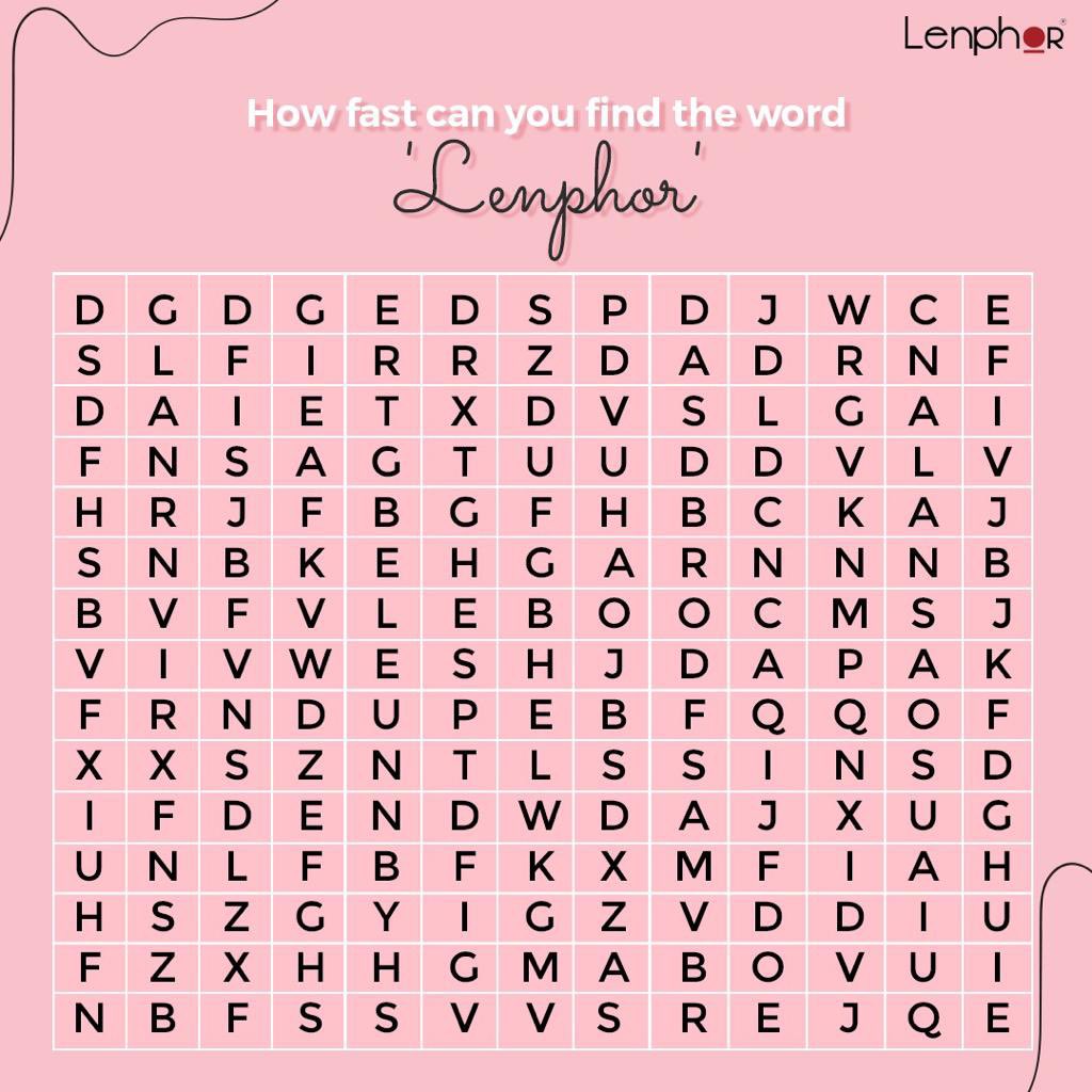 LenphorOfficial's tweet photo. "Let's see how fast you spot our name!

#Lenphor #Quiz #WordPuzzle" https://t.co/uwEVcZSMCY
