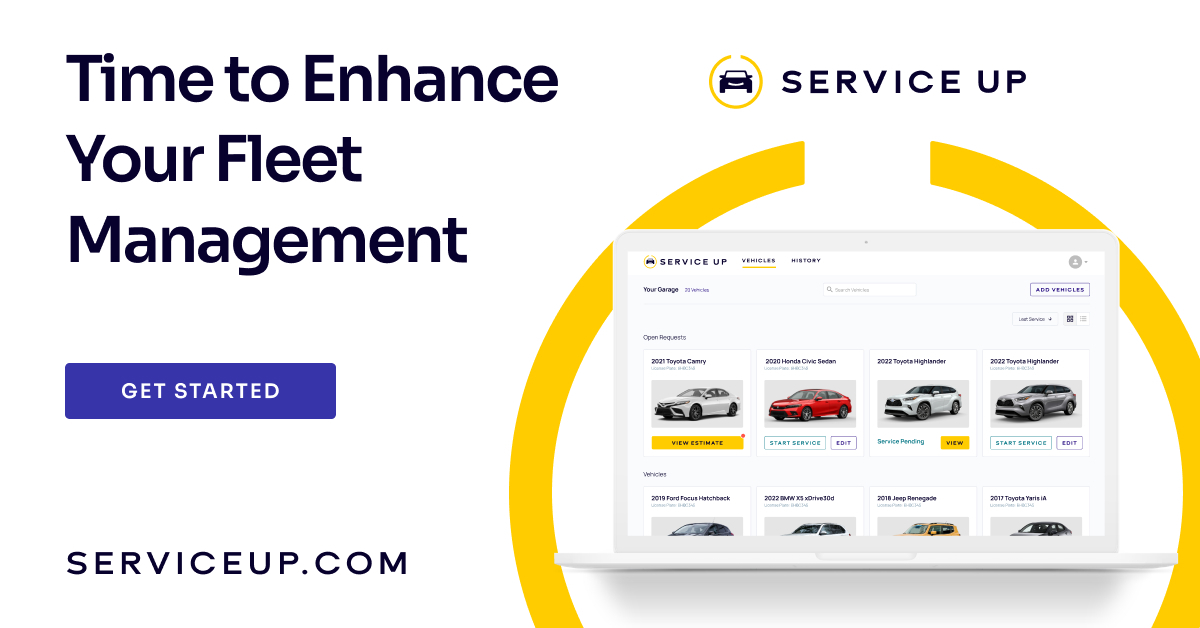 ServiceUpAuto's tweet photo. We've just launched ServiceUp for Fleets! Whether you own or manage a fleet of 5 cars or 500 cars, ServiceUp for Fleets maximizes efficiency, increases transparency and lets you handle all fleet repairs with a single vendor. Click here to learn more: https://t.co/KQZOKfptOU https://t.co/CTUQ4kIyj0