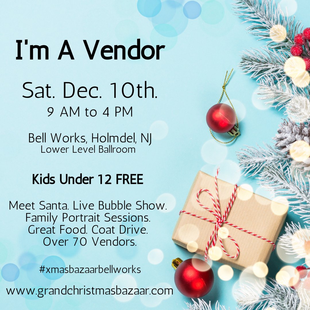 CrumbleyKitchen's tweet photo. We are going to be at the Grand Christmas Bazaar at Bell Works this Saturday (December 10th).

The event is from 9-4 and you can purchase tickets at https://t.co/eLyLu3tKEr 

#xmasbazaarbellworks https://t.co/z82HZvvs70