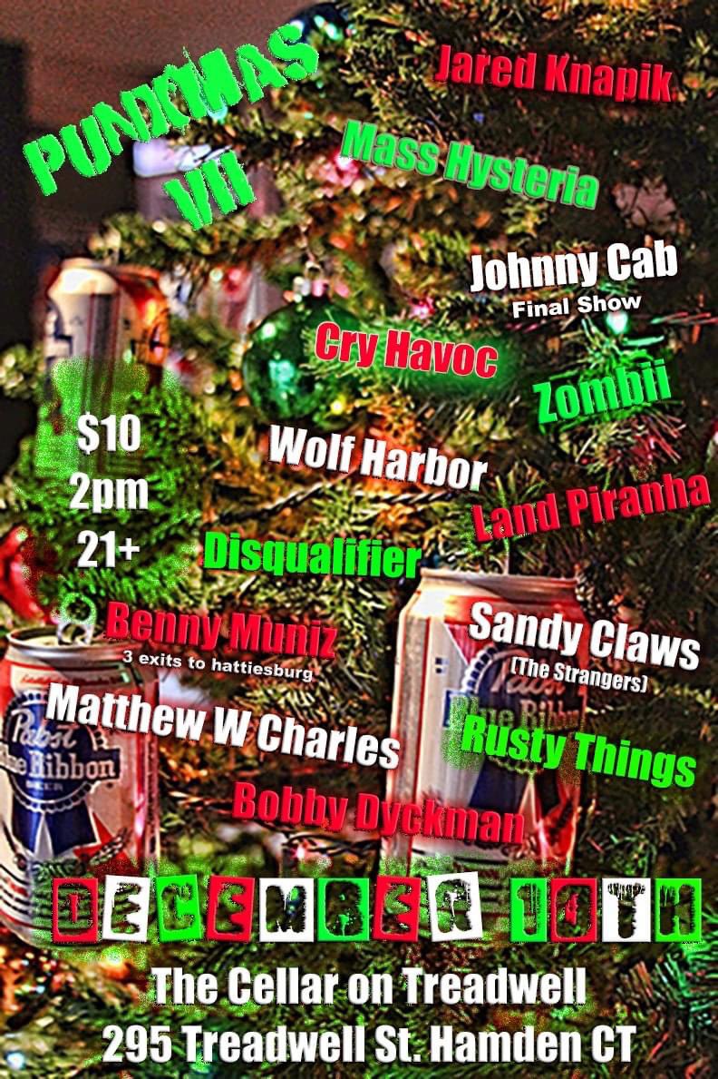 jonnydisaster's tweet photo. COMING UP IN A COUPLE DAYS, PUNXMAS 7 IN HAMDEN, CT #PUNXMAS #PUNXMAS7 #HAMDEN #CT #HAMDENCT #CONNECTICUT #CT #SHOW #FEST #MUSIC #PUNKSHOW #PUNKMUSIC #CTPUNK #PUNK #PUNKROCK #POPPUNK #ACOUSTIC #ACOUSTICPUNK #HARDCOREPUNK #HCPUNK #CRYHAVOC #CRYHAVOCBAND https://t.co/lyPdPeISl7