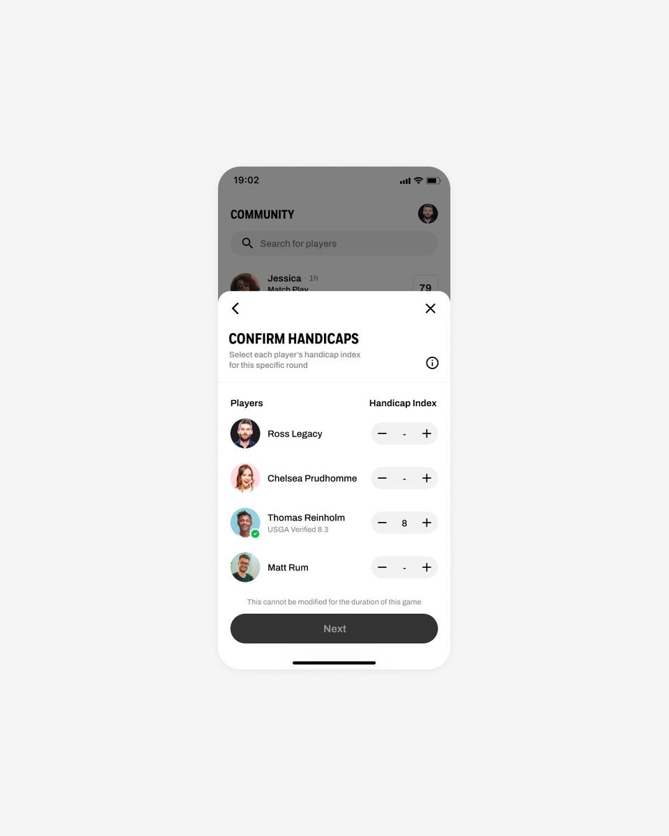 EasyMoneyGC's tweet photo. In our latest build, we’ve created the ability for you and your friends to manually input your estimated handicap for each round. Check it out in the app store!📱 #loopgolf #playforsomething
#golfsdigitalwallet https://t.co/XTHAOHMeYZ