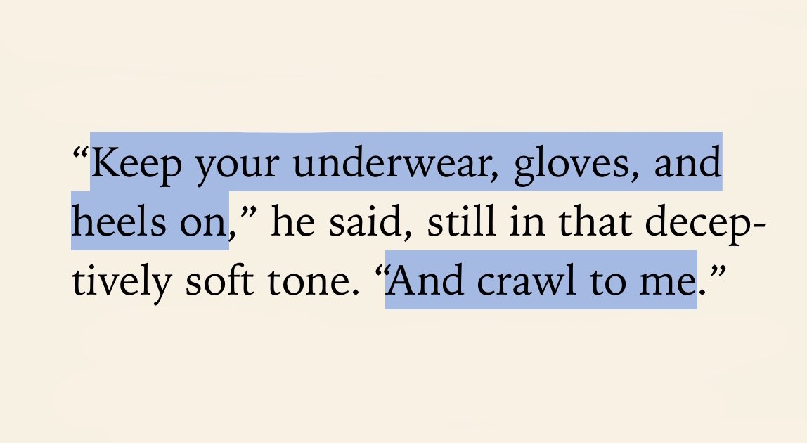 rozareads's tweet image. “Crawl to me.” 🫠