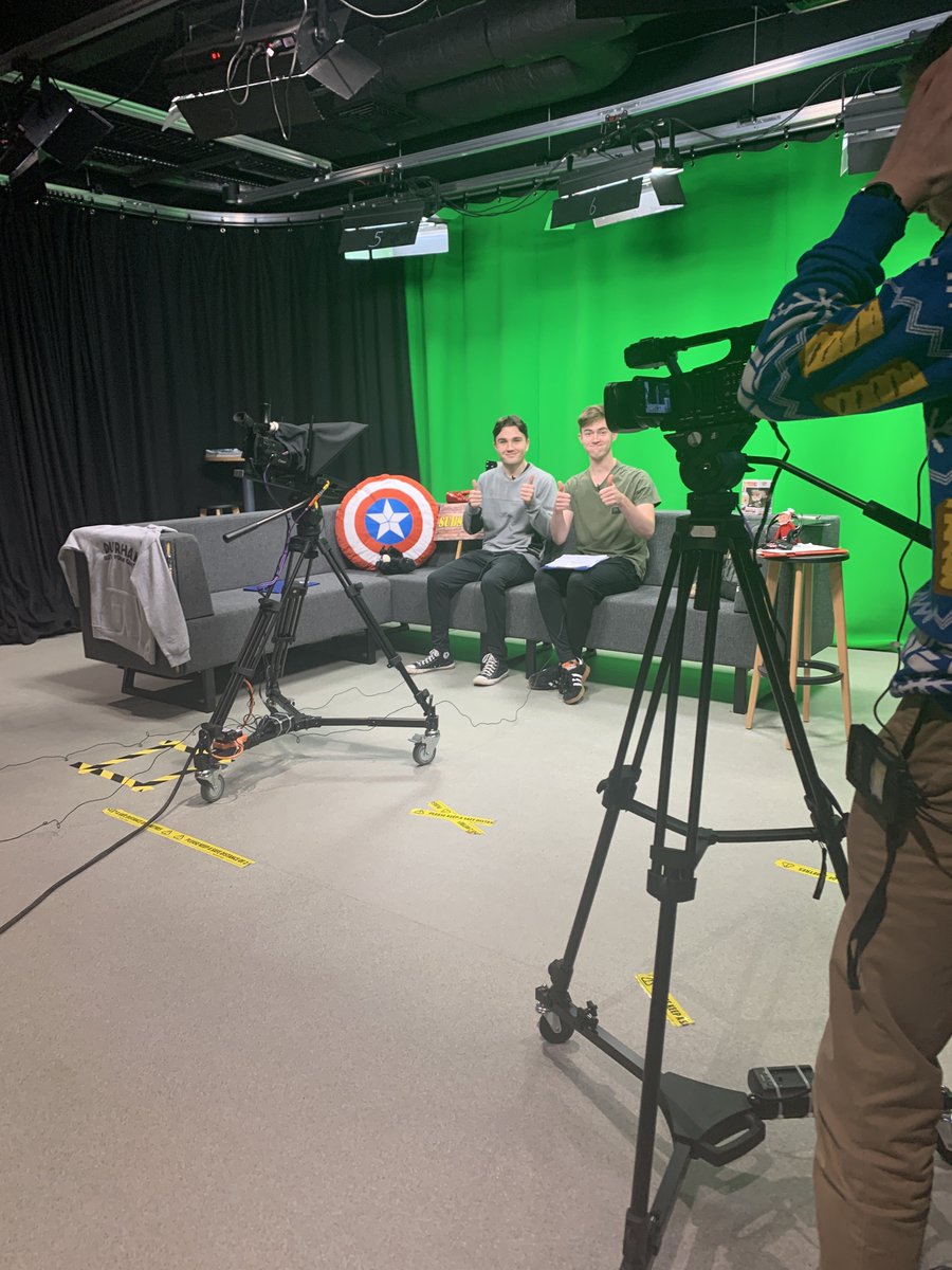 gary_rose's tweet photo. Filming the #Christmas episode and the last episode of the year!
#CDMPTV #TVStudioClub #DSFCTVStudioClub
#BTEC @pearsonbtec #BTECCDMP #multicam #multicamera #Tricaster #tvstudio #NewTek https://t.co/xwMcIgDKuP