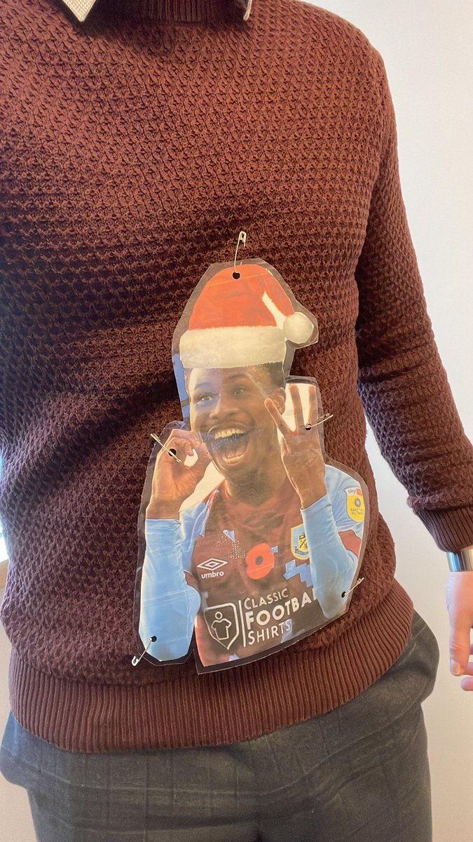 Christmas jumper day when you work with BRFC Fans <a href="/NathanTella_11/">tella</a> #TwitterClarets
