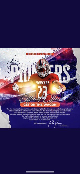 Blessed to receive my an offer from @MNUfootball_ special thanks to 
@Johnsonboi24 <a href="/coachriordan/">jeff riordan</a> @chapelhillfb  @coachcollinsCj