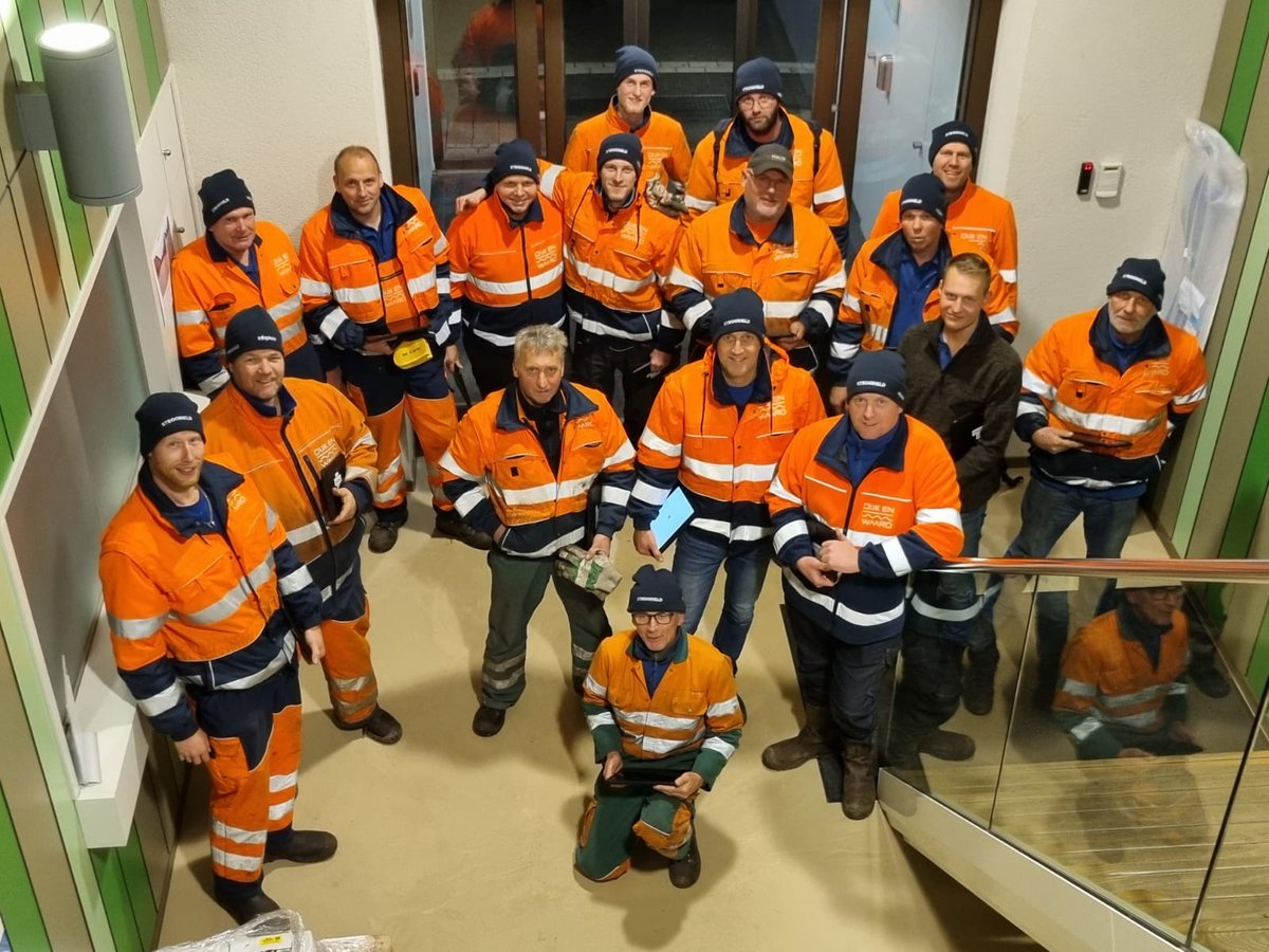 Deze strooihelden zijn vanavond aan het strooien.