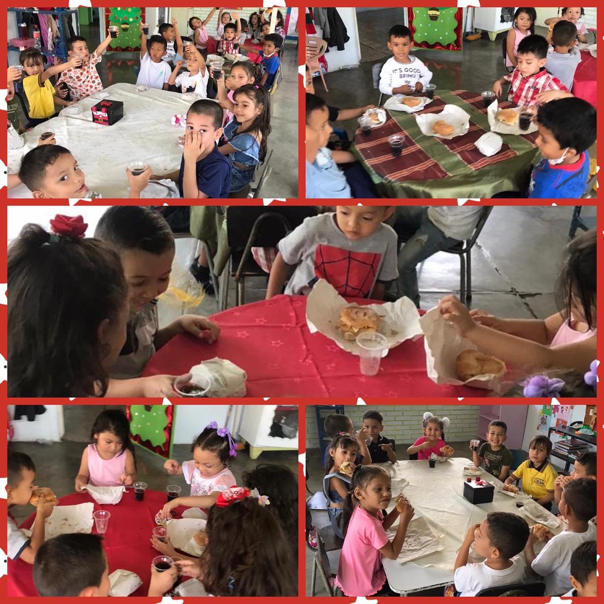 ceinmaelisa's tweet photo. Desayuno Navideño para nuestros niños y niñas 🍔Despidiendo con alegría y risas este año 2022 👏🏻☀️💫✨🎁🎄🌟🎅🏻 @ZonaEducTachira @coordinicial @Div_Ini_Pri_Esp @Berzabethg1 @MPPEDUCACION https://t.co/DiR4ouThYN