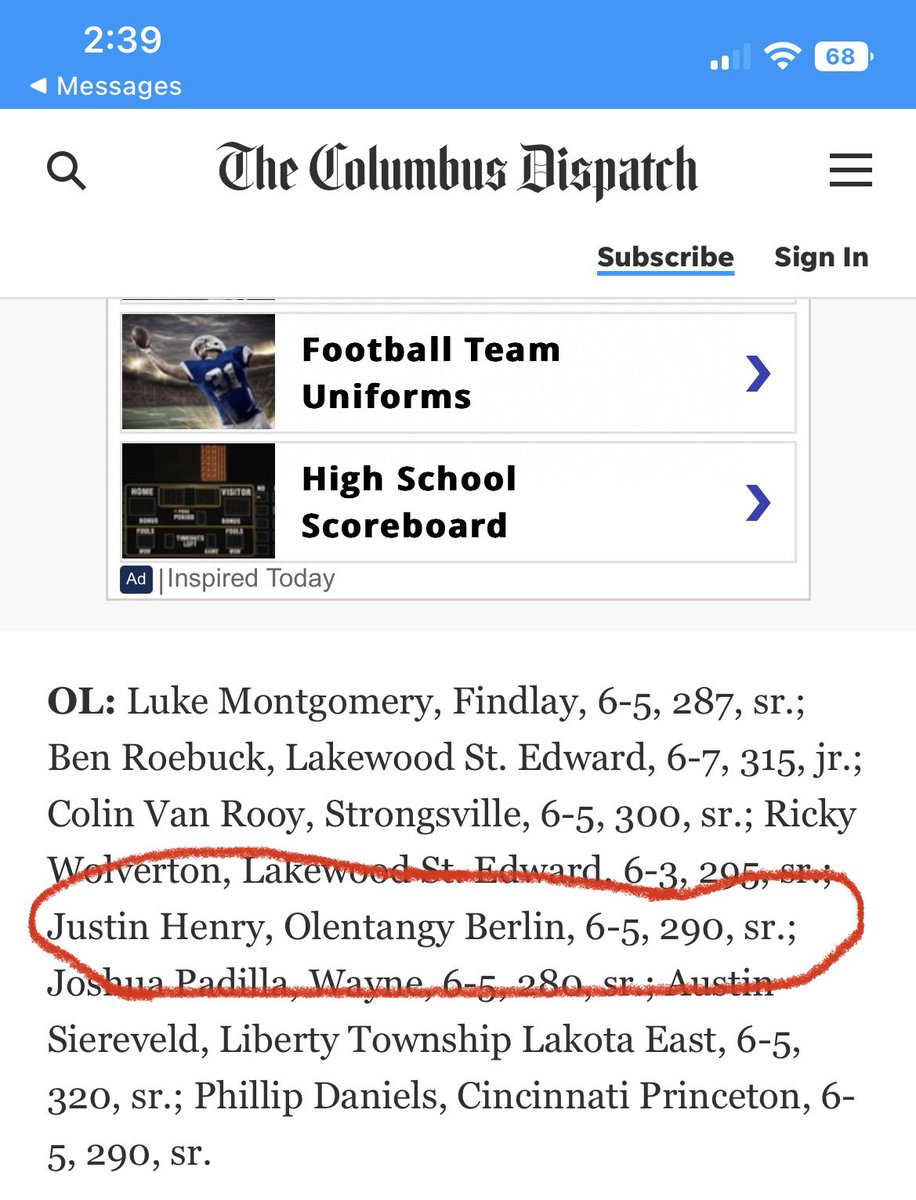 justinhenry2023's tweet photo. Very blessed to be named First Team All-State ‼️‼️ Thank you to my teammates and coaches who pushed me to reach my full potential 
@Berlin_Bears_FB @MarkNori71 @CoachSmith53 @MrHamilton47 https://t.co/ohGKQsbJMK
