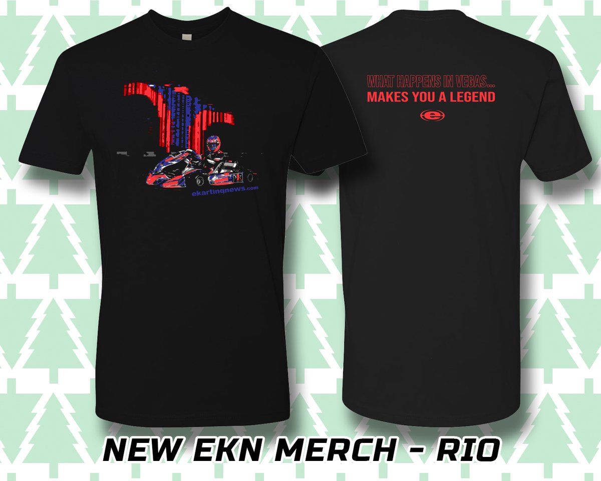 eKartingNews's tweet photo. What happens in Vegas....makes you a LEGEND! Our salute to 25th @SuperKartsUSA #SKUSASuperNationals is our new #Rio shirt. Design is available from @StyledAesthetic in standard tee or long sleeve tee.

https://t.co/sLJyg8Pg9e

#EKNGear #StyledAesthetic #PrintedByStyled #karting https://t.co/jl5dqdSNJb