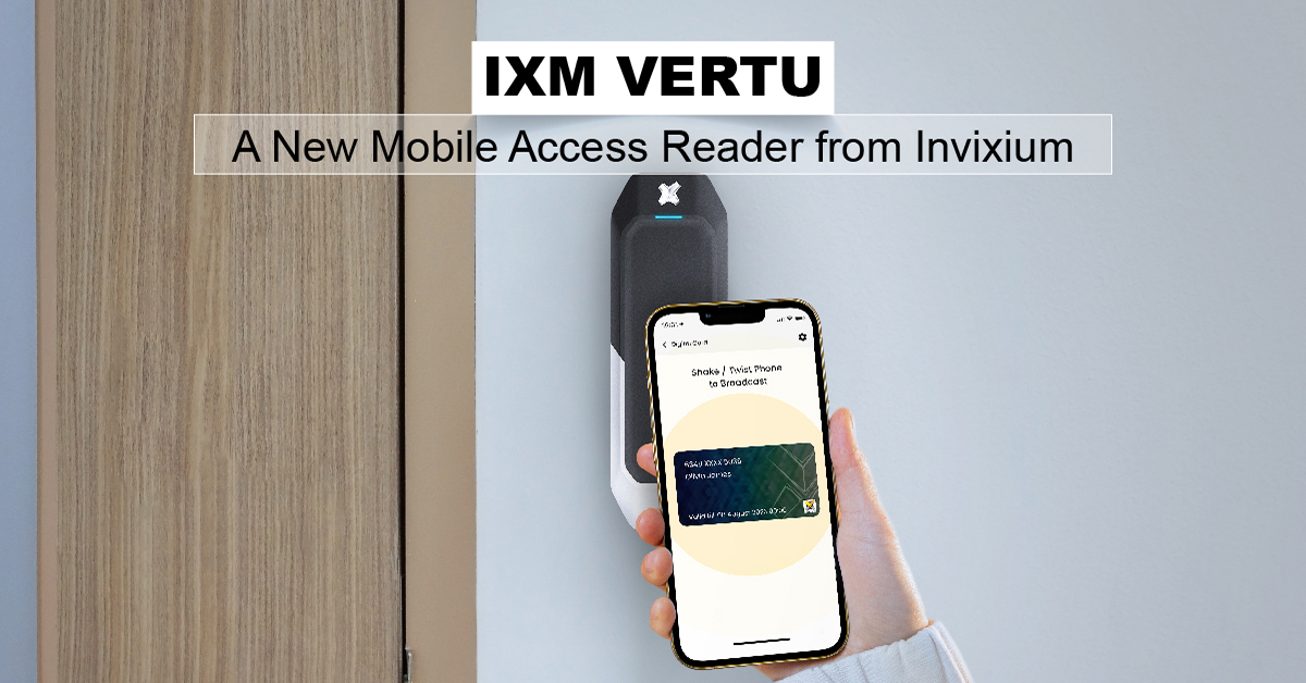 Invixium's tweet image. Our new IXM VERTU is a slim, attractive, new reader from Invixium. Like our other products, it&apos;s thoughtfully engineered to look as great as it performs. 

#accesscontrol #mobileaccess #cardaccess #RFIDauthentication