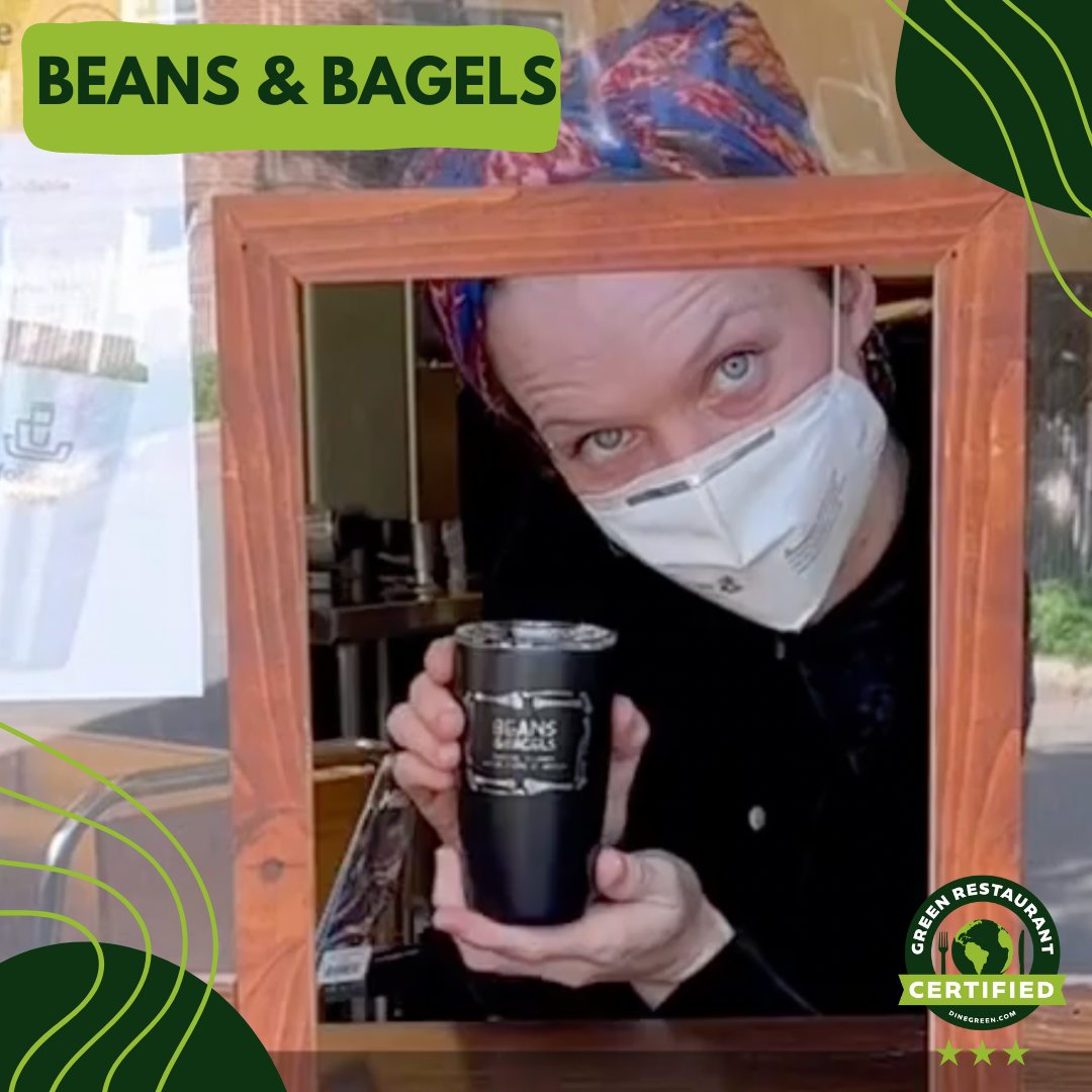 dinegreen's tweet photo. 3 Star Certified Green Restaurant® @beansandbagels started a reusable travel mug program. By paying a refundable $5 deposit, diners will receive a reusable mug that can then be returned to the location in exchange for a new mug or their deposit. 

#dinegreen #sustainable https://t.co/Pocn7lo8uW