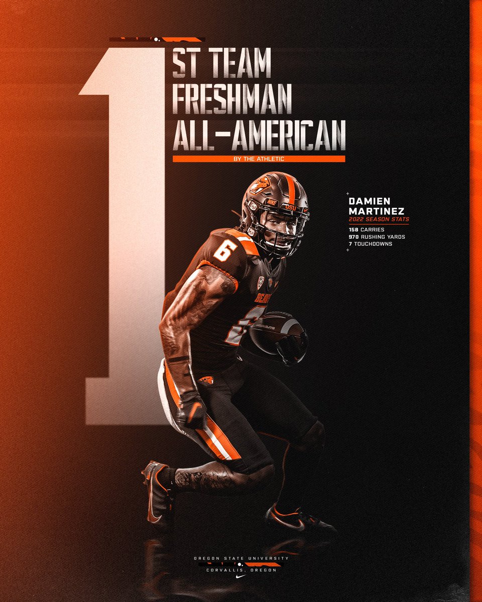 BeaverFootball's tweet photo. another All-American selection for @damienfor6 😎 https://t.co/xcjIXTVcbW