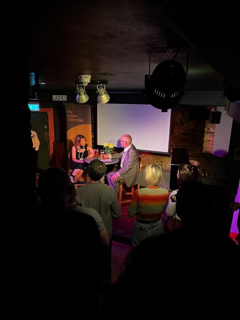 Fun chat with Pete Englesfield at this @yellowtechnology event the other night…we had a laugh!🍻 Enjoyed hearing anecdotes from Micheal Price & met some nice folk. Ended up pulling a late one at Ronnie Scott’s with some composer reprobrates👏