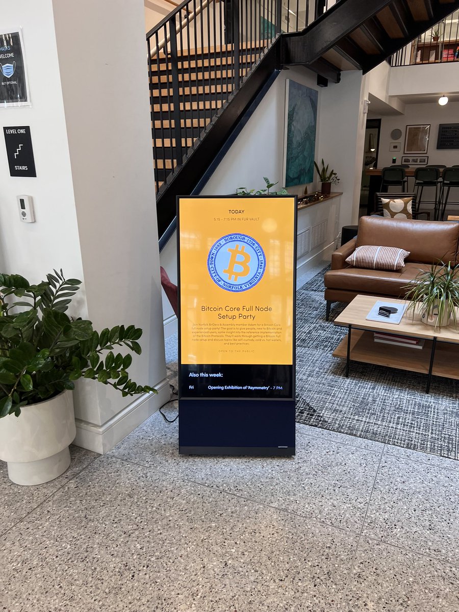 NorfolkBitDevs's tweet photo. Getting excited for the meet up at Assembly tonight! See you all here. https://t.co/v90v3VGmGK https://t.co/33TegLfcRc