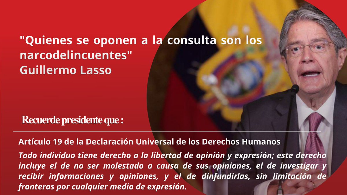Nofec_'s tweet photo. Este tipo de declaraciones profundizan la estigmatización hacia a la opinión autónoma de las y los ciudadanos atentando a su derecho a libre expresión. 

#CIDH #ONU https://t.co/m9sJ55Y7i8