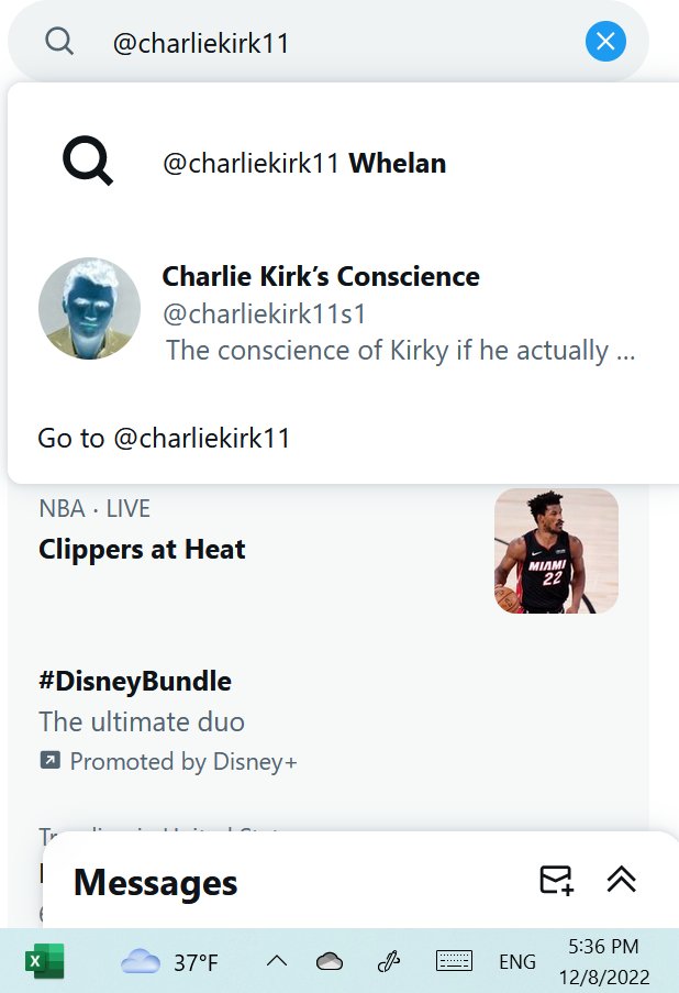 PNWSelina's tweet photo. So @dbongino & @charliekirk11 are apparently both too sexy for this site (why else the NSFW View filter?) & are both still search-suppressed
& I'm again at least triple-filtered
Btw @bariweiss - Twitter went & unfollowed you for me at some point
#MissingPersonsReport https://t.co/QzThLIZ1JZ
