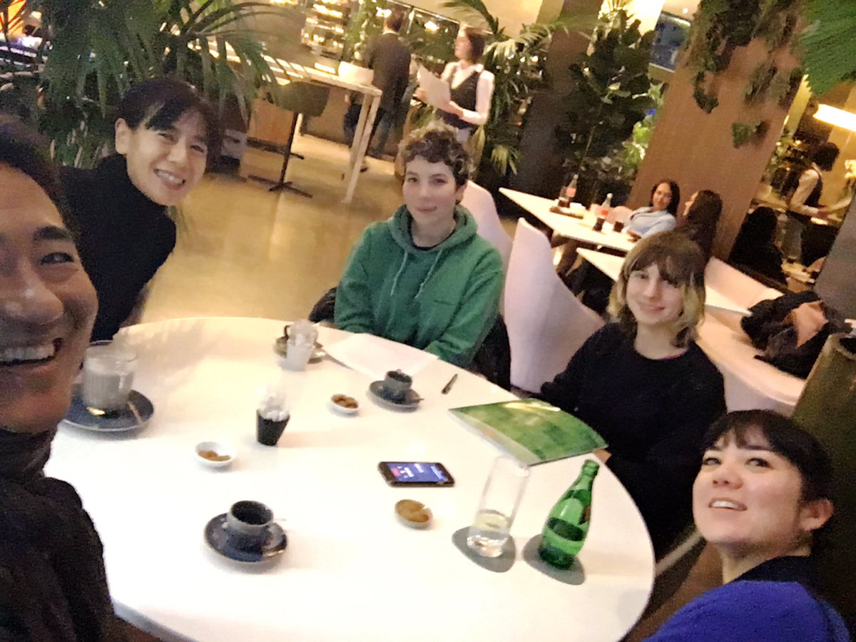 Kazsoda's tweet photo. Today in Paris, we had screenings of Inland Sea and Zero. We also had interviews with Les Cahiers du Cinema and Critikat. Journalists we met today seem to have studied many of our films deeply thus their questions were eye opening. Tomorrow we’ll screen Oyster Factory at 16:15. https://t.co/Zfket6inee