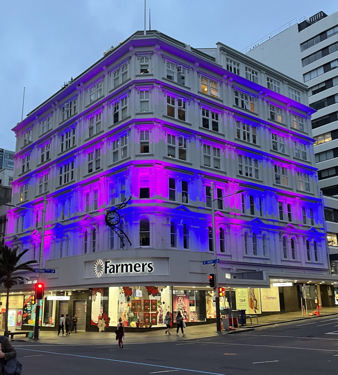 the iconic creepy santa has been replaced with moody bisexual lighting, goodbye christmas hello gays