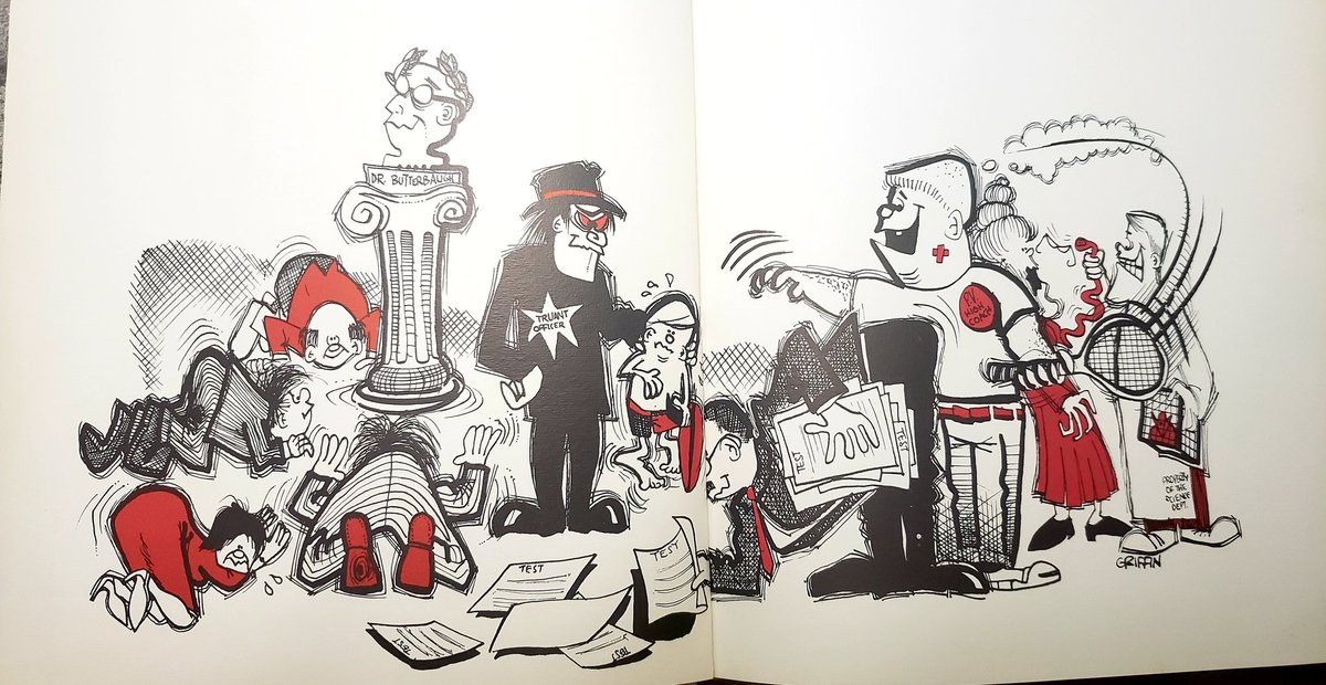 1962 Palos Verdes High School Yearbook. Artwork by high school senior Rick Fucking Griffin. Definitely one of the jewels in my yearbook collection. There are five full double page spreads and a couple photos of Rick