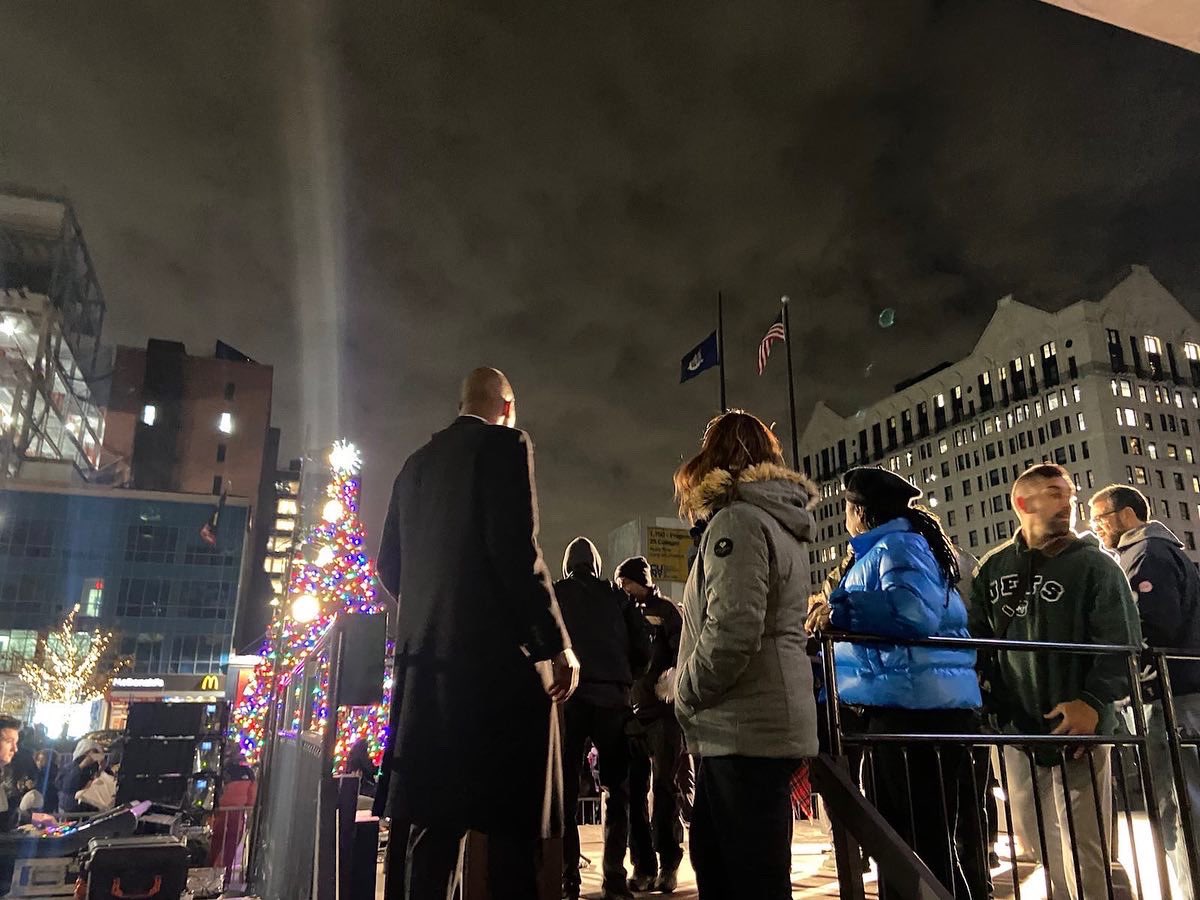 LtGovDelgado's tweet photo. It was a wonderful night celebrating the holiday season at the annual Harlem Holiday Tree Lighting. 

Thank you to all those in the community who came out to make tonight special. https://t.co/WUmf6MvMRn