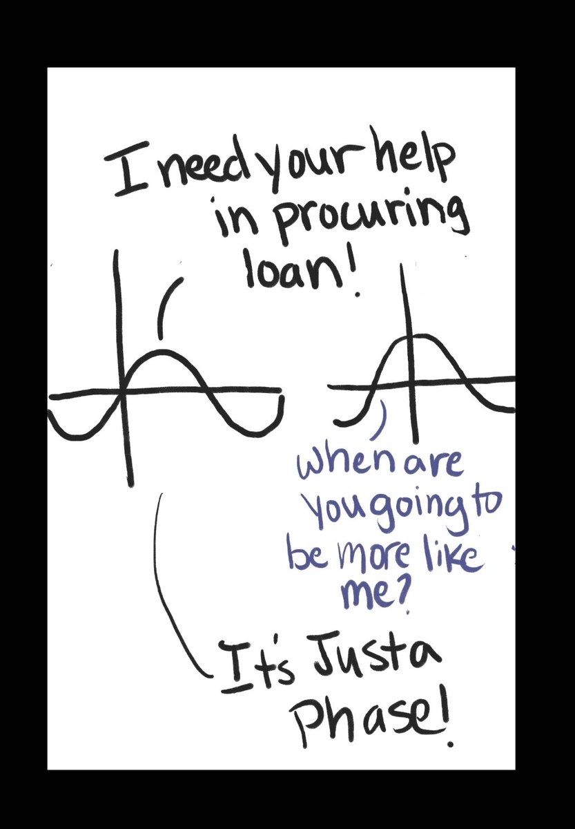 wackyjabs's tweet photo. Another bad @xkcdComic imitation #circularlogic #trigonometry #sinusoid #sinusoidal #phase #phaseshift #responsibility https://t.co/gqBZBMEOOF