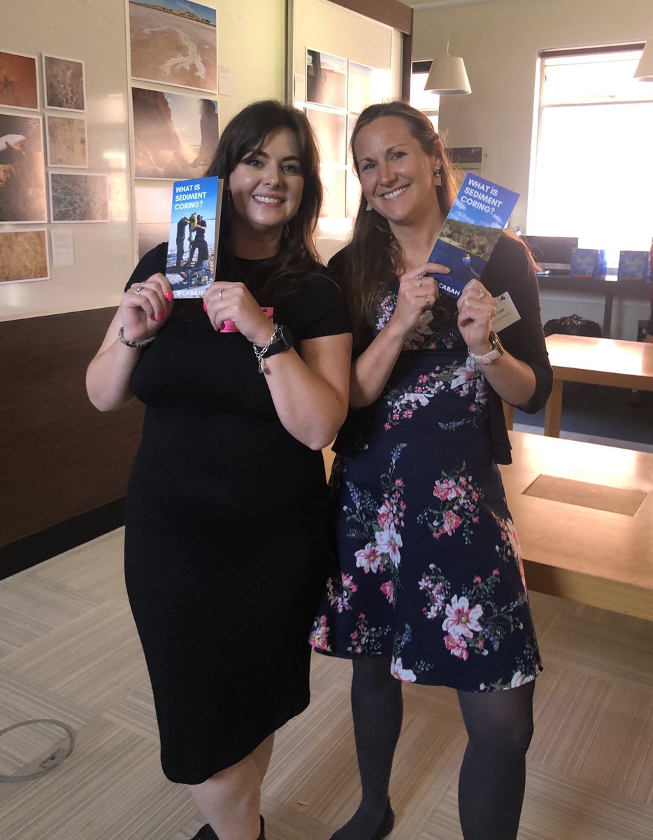 Great to share our sediment coring #scicomm brochures with other Quaternary scientists at #AQUA22 - you can check out this resource online too at epicaustralia.org.au/resource/sedim…