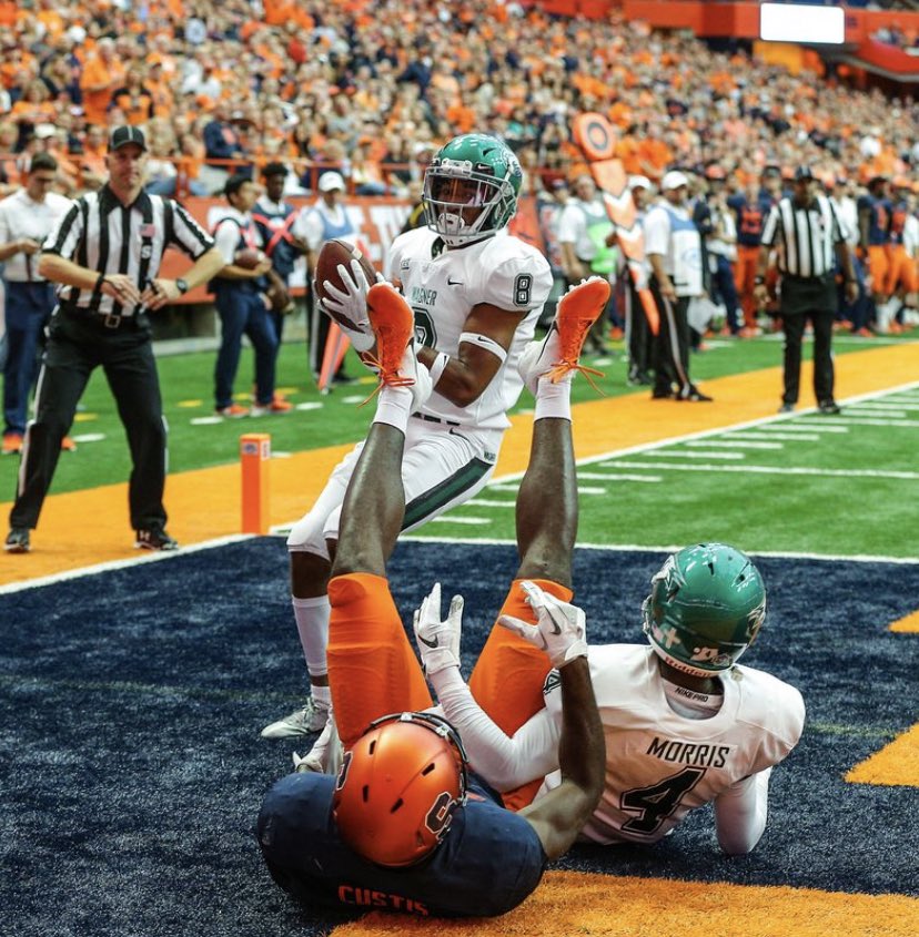 After a great meeting with <a href="/tommasella/">Tom Masella</a> I am extremely grateful to announce that I have received my first D1 offer from Wagner University <a href="/Wagner_Football/">Wagner College Football</a> Huge thank you to <a href="/CoachDwilson09/">Darrell Wilson</a> and the entire staff!!

<a href="/Coach_Dags/">Joe D'Agostino</a> <a href="/coach_North3/">Coach North</a> <a href="/OBM_CoachT1A408/">Nate Tia, M.S.</a> <a href="/CoachT1A/">Nehemiah Tia Sr</a> <a href="/CoachMarquez3/">Coach Marquez</a>