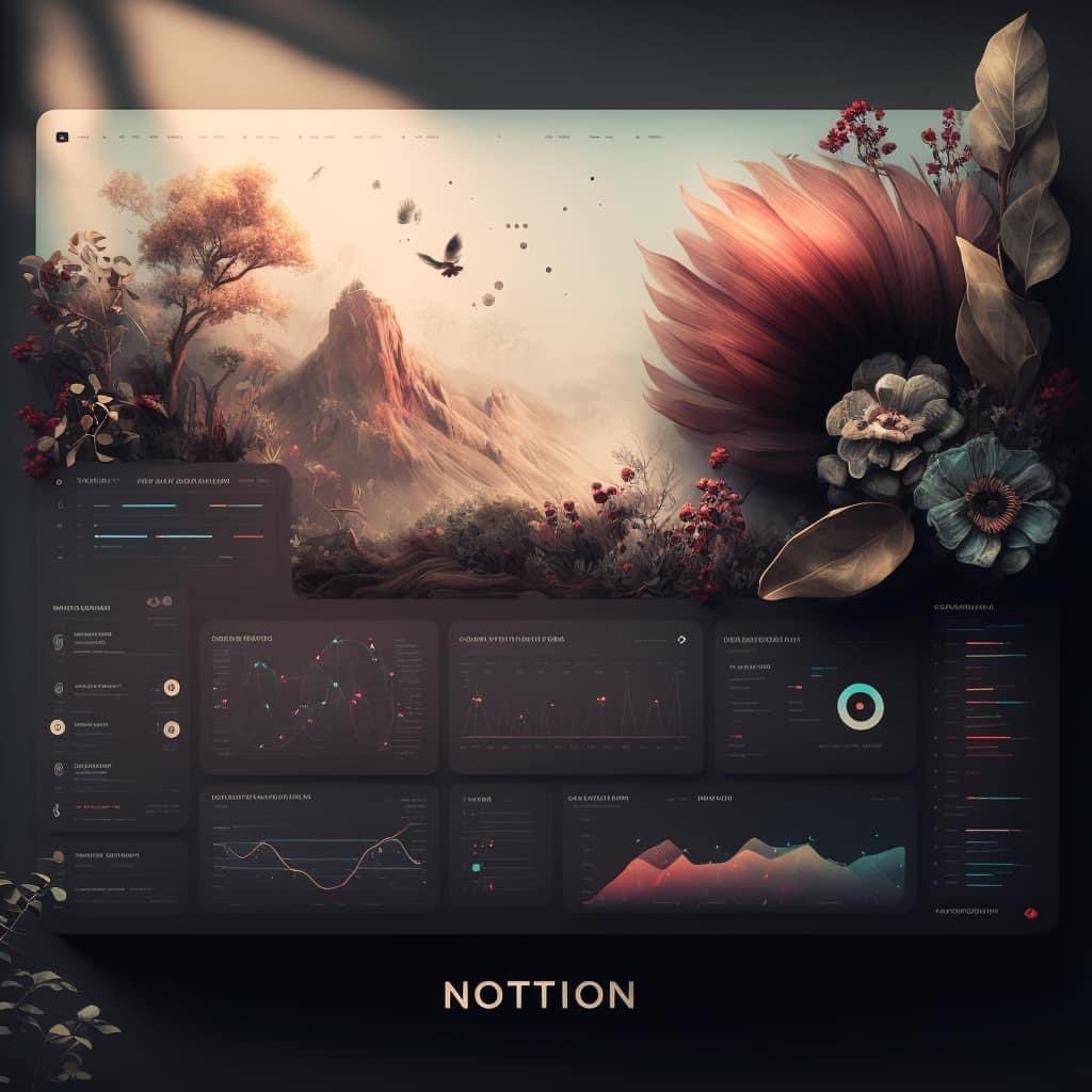 So turns out this is what happens when you ask <a href="/midjourney/">Midjourney</a> to design a <a href="/NotionHQ/">Notion</a> dashboard...