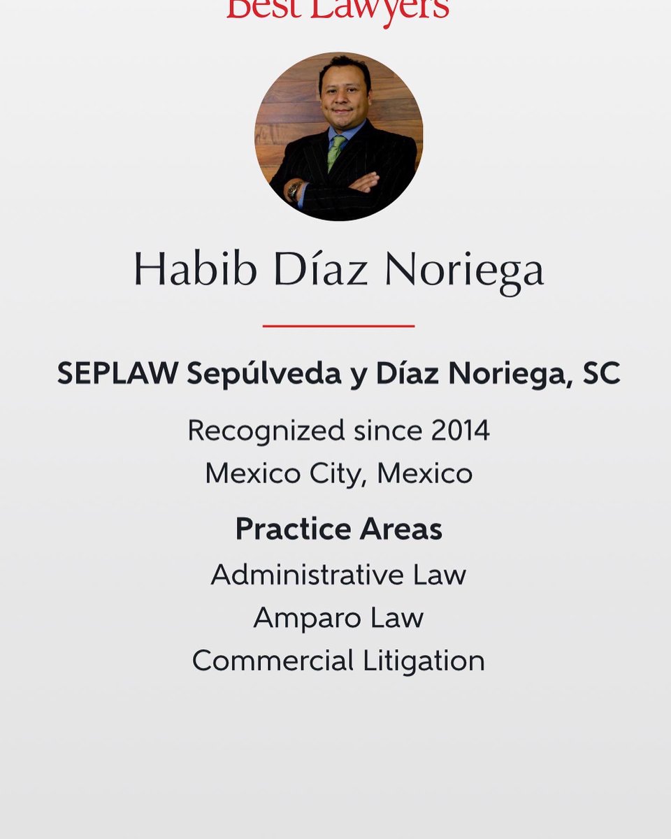 seplaw's tweet photo. Thrilled to share that our founding partners Alfonso Sepúlveda and @habibdiaz were listed by Best Lawyers 2023 Mexico in several practices which shows that @seplaw has become a powerhouse in complex disputes. #disputeresolution #arbitration #excellence #relentless #lawfirm https://t.co/HMVnTwLQ0f
