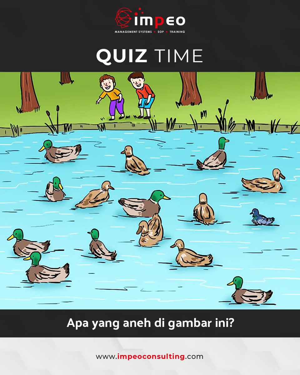 RickyBoenardy's tweet photo. Selamat pagi⠀⠀⠀⠀
⠀⠀⠀⠀
Menjelang weekend, kita bermain kuis dulu ya. Apa yang aneh di gambar tersebut? Silahkan dikomen...

#impeoconsulting #pembicara #konsultan #sistemmanajemen #sop #training #tekateki #kuis #tebaktebakan https://t.co/YdWGghoGiY