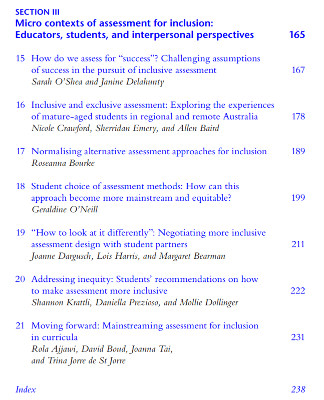#EquityMatters
Open access
Fab eds @r_ajjawi <a href="/DrJoannaT/">Dr Joanna Tai</a> #Boud <a href="/trinajorre/">Trina</a> 
Fab authors incl:
@SarahLambertOz <a href="/ThanhPh41762926/">Associate Professor Thanh Pham</a> <a href="/seos895/">Prof Sarah O' Shea</a> <a href="/MattBrettLTU/">Matt Brett</a> <a href="/phillipdawson/">See me on LinkedIn - I've quit X (Phillip Dawson)</a> @janined60 <a href="/NLCrawfordTas/">Nicole Crawford</a> <a href="/SherridanEmery/">Sherridan Emery</a> <a href="/margaret_bea/">Margaret Bearman</a> <a href="/JanMcArthur/">Jan McArthur 💙</a> <a href="/JuusoNieminen/">Juuso Henrik Nieminen</a> <a href="/BenWhitburn/">Ben Whitburn</a> <a href="/robopn/">Roseanna Bourke</a> <a href="/JoanneDarg/">Joanne Dargusch</a>