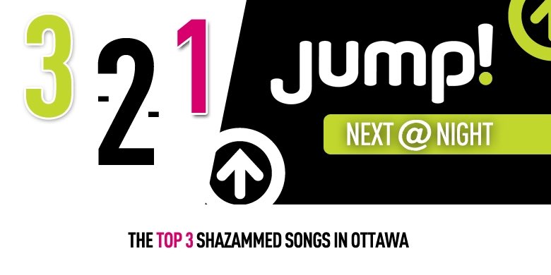 JumpOttawa's tweet photo. Who has the top trending song in #Ottawa, right now? Check out tonight’s #321JUMP chart! #JUMPNextAtNight - @MrDRadio
👉🏽 https://t.co/8Cr9MFJuaw https://t.co/ei7VjPYwaN