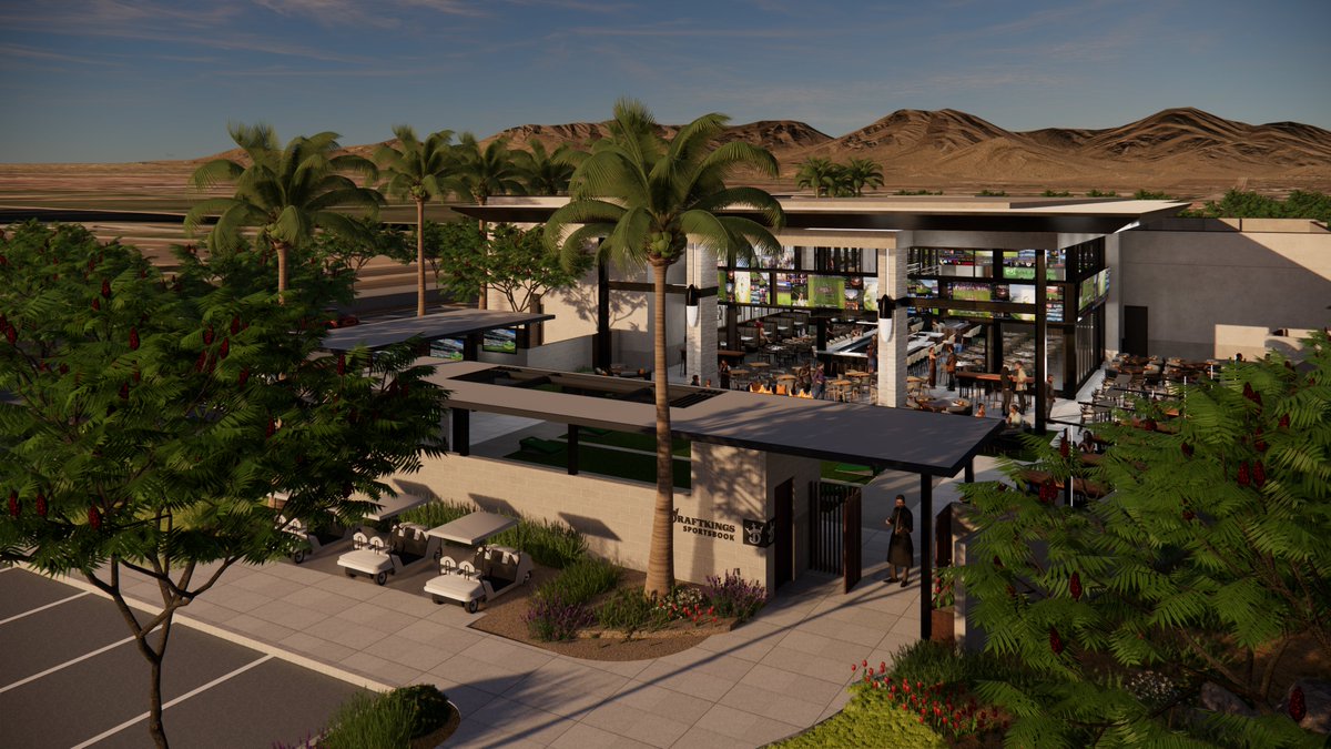 PGATOUR's tweet photo. We’ve officially broken ground on the @DKSportsbook at TPC Scottsdale!

The first-of-its-kind sportsbook will open later next year. https://t.co/JsEM4bRCSl
