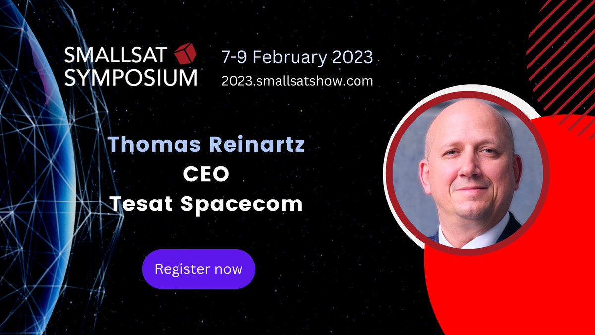 SatNewsMedia's tweet photo. Thomas Reinartz is the CEO of #Tesat. The company has app. 1100 people producing space hardened equipment for all kind of Telecom, Navigation, Deep Space and Science Missions.
https://t.co/OIb2Oypj12
#tesatspacecom #telecom #deepspace #science #smallsat #satellite #satnews https://t.co/DeZx7ruOwo