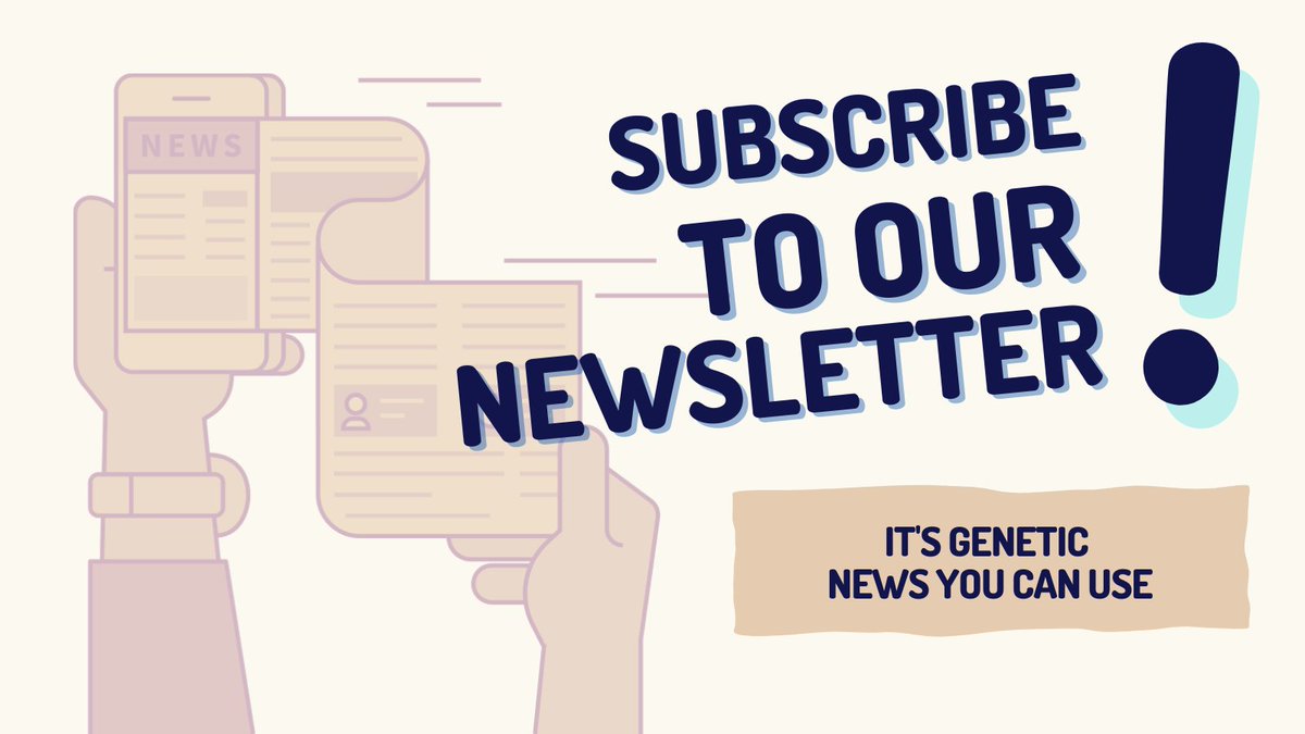 We are gearing up for the new year!🎉Our newsletter is getting a revamp with an updated issue coming out early January 2023. Be sure to subscribe to stay in the know: geneticsupport.us3.list-manage.com/subscribe?u=c9…