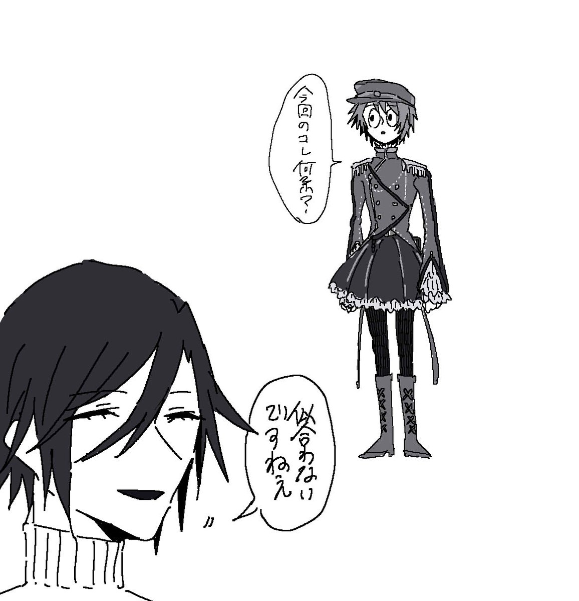 似合わない女装シリーズ好きです(自家発電) 