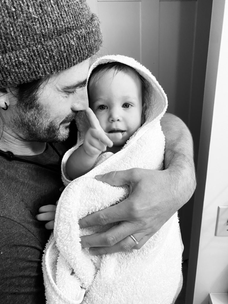 one last bath and snuggle before hitting the road.  hard to say goodbye…so good to come home again.