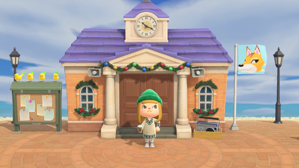 MAkMak319's tweet photo. フレさんに「あつ森で遊びたいなぁ」って言われ久しぶりに起動w

寝癖ついててもGがいなくて良かった

けど、チーフに「オメェー」って怒られた(笑)

さて、コーヒー飲んで準備にとりかかります！

密告は島に何もない方がスリルありそうだけどねーw

 #どうぶつの森 #AnimalCrossing #ACNH https://t.co/5Bn51iXBw8