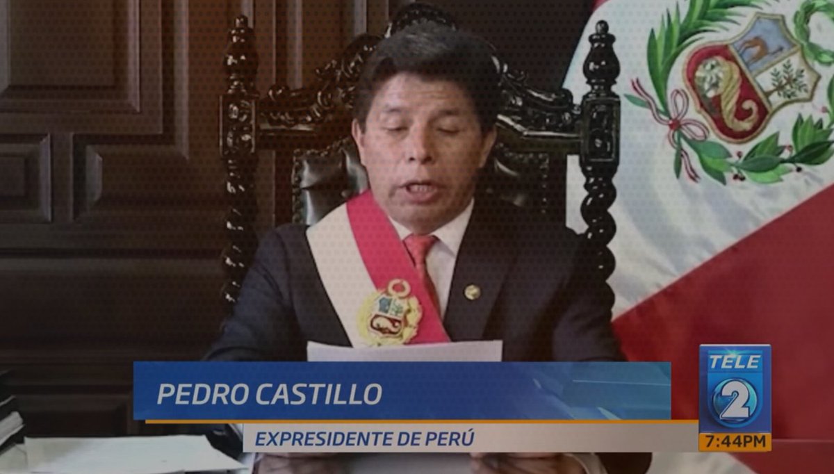 teledos_tcs's tweet photo. #NotaTL2 | La crisis política que vive #Perú llegó a su punto máximo, con la destitución del presidente Pedro #Castillo, y la designación de Dina #Boluarte, como la primera mujer que gobernará la nación suramericana, ¿Por qué se llegó a esto?
📺: https://t.co/JO3kQzQkWV https://t.co/9Nk2bVrKWf