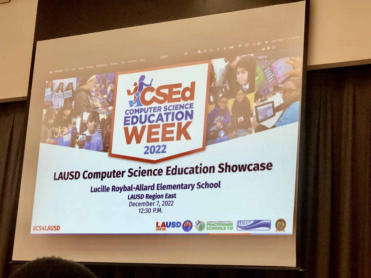 Hanging with some COmp Sci Heavyweights at the LRA Elementary CSEd Showcase. Feel good all around!

@ITI_LAUSD <a href="/LASchools/">Los Angeles Unified</a> <a href="/CS4AllKids/">CS4AllKids</a>