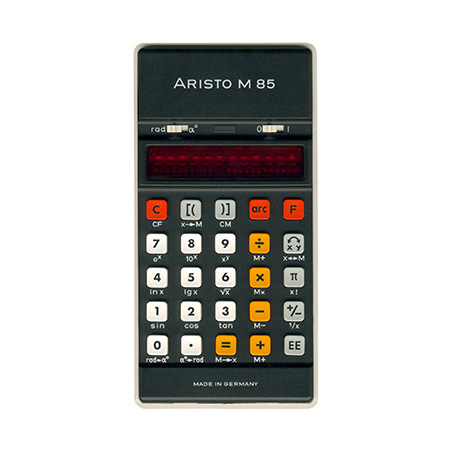 Some vintage calculators found on Pinterest.
