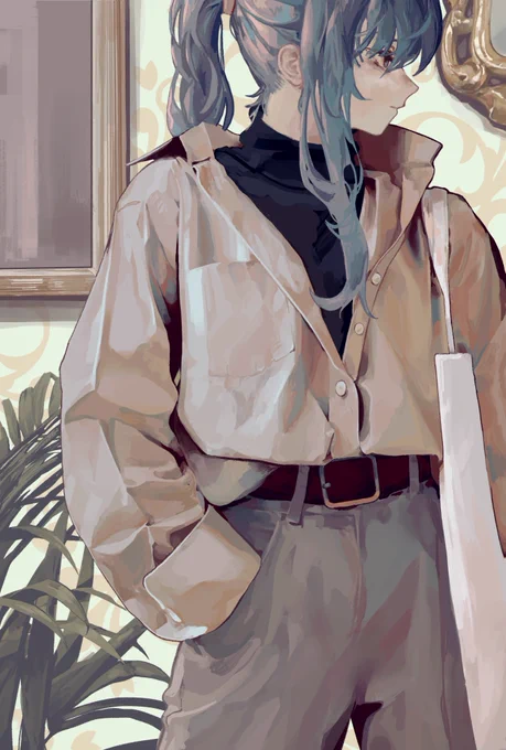 I haven't draw hololive for so long and I don't know what to draw anymore But drawing suisei will always be fun#ほしまちぎゃらりー 