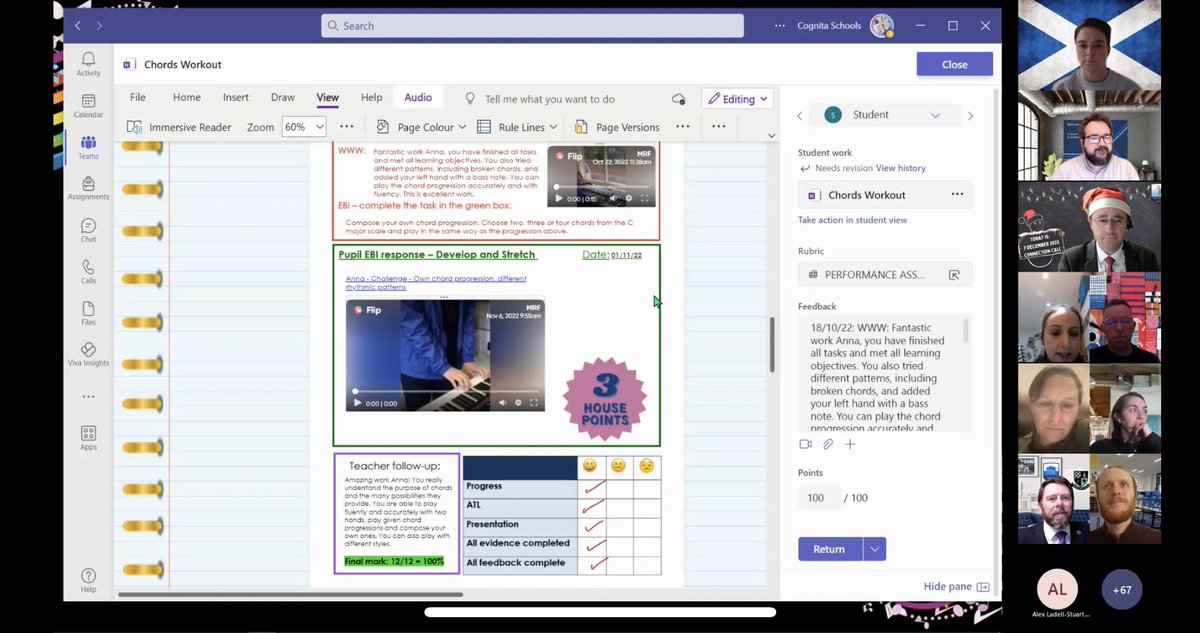 It was an honour to share progress + assessment in music with @OneNoteEDU @MicrosoftTeams @MicrosoftFlip at yesterday’s #MIEExpert connection call. Quietly pleased to be top of the #EDUBites leaderboard…🙄🤩 @MSEducationUK #TeamMIEESouthEast