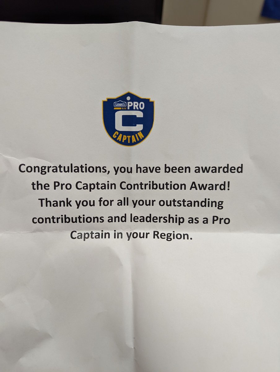 Fishon2612's tweet photo. Look at this!!! A Pro Captain award! I got to celebrate opening it with my team!! My peers and their teams make it easier. ๐ช #ProCaptain #district1363 #proudmoment #workhardplayhard https://t.co/y4Vp4MsMxf